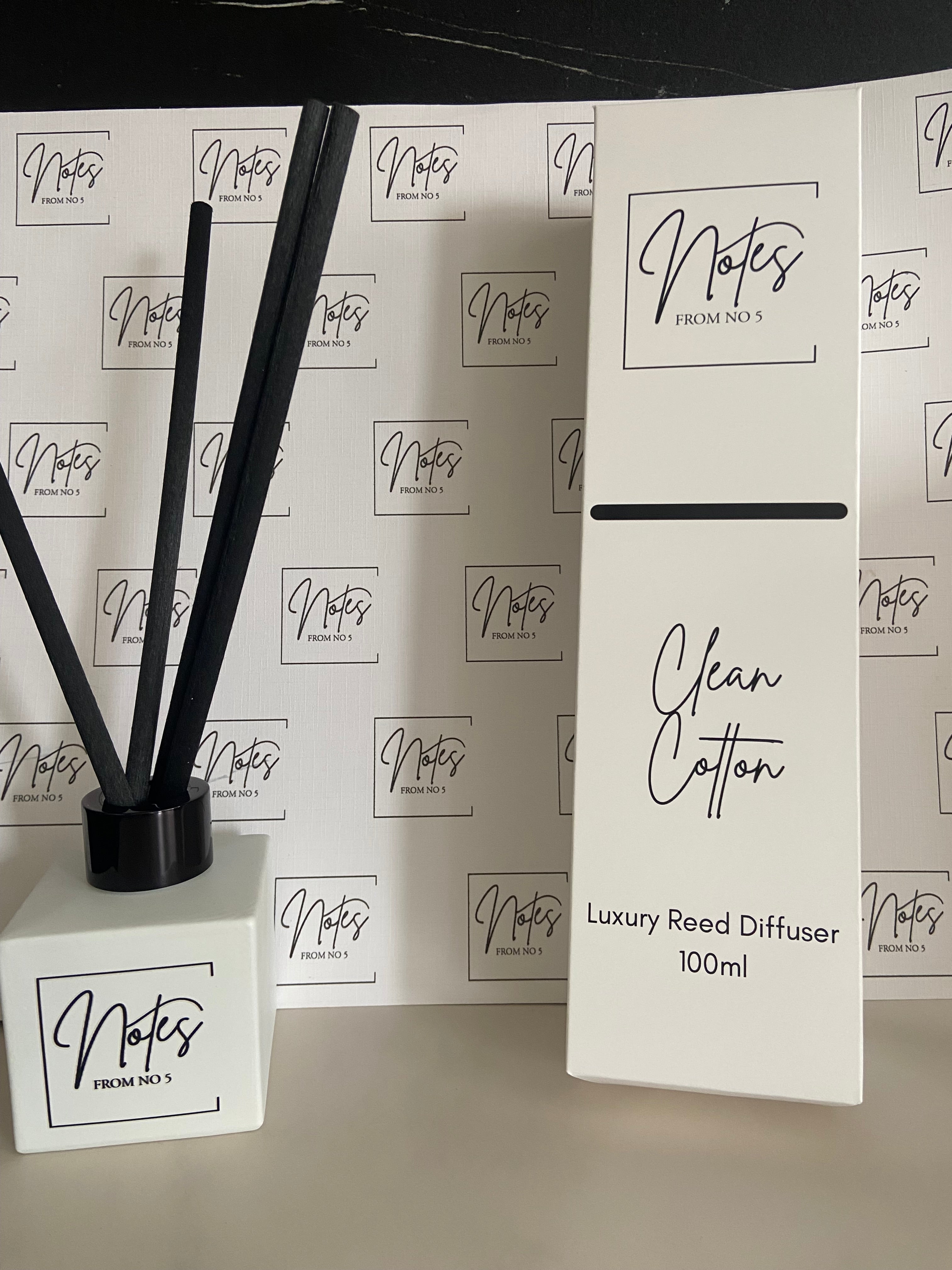 Notes - Clean Cotton Reed Diffuser 100ml