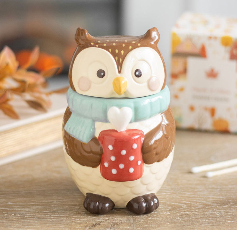 Oliver Owl Ceramic Wax & Oil Burner