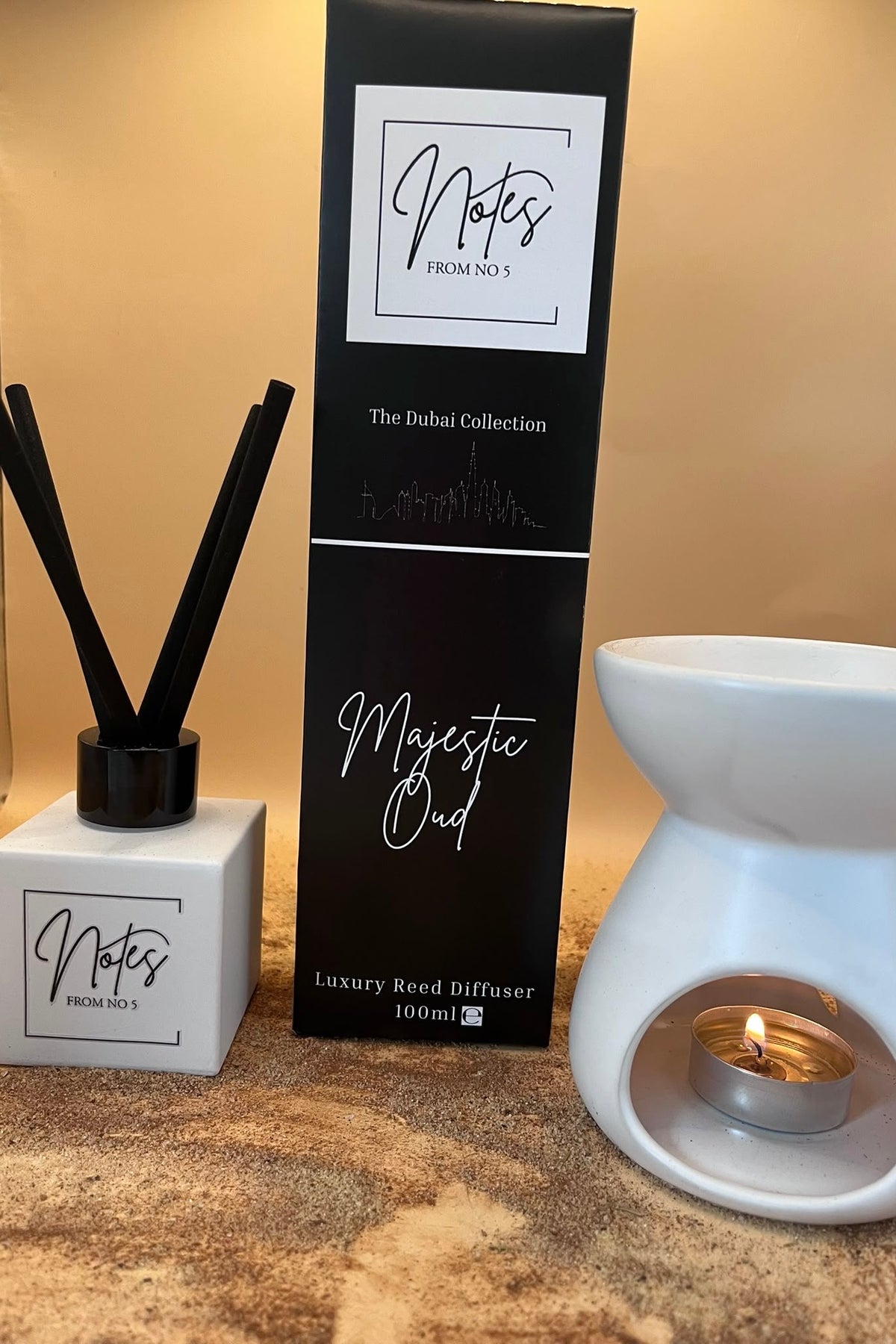 Notes- NEW! Majestic Oud Reed Diffuser 100ml