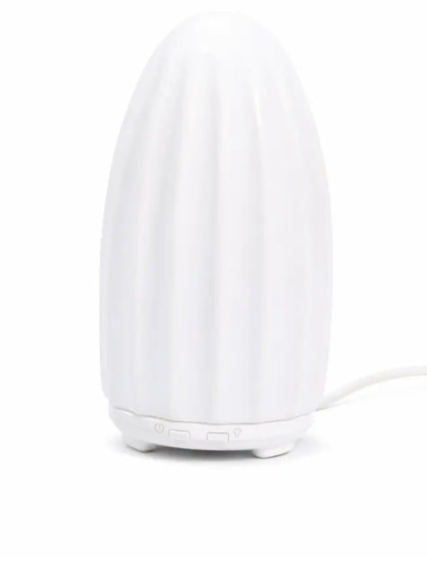 Electric White Ceramic Diffuser – Tall Waves