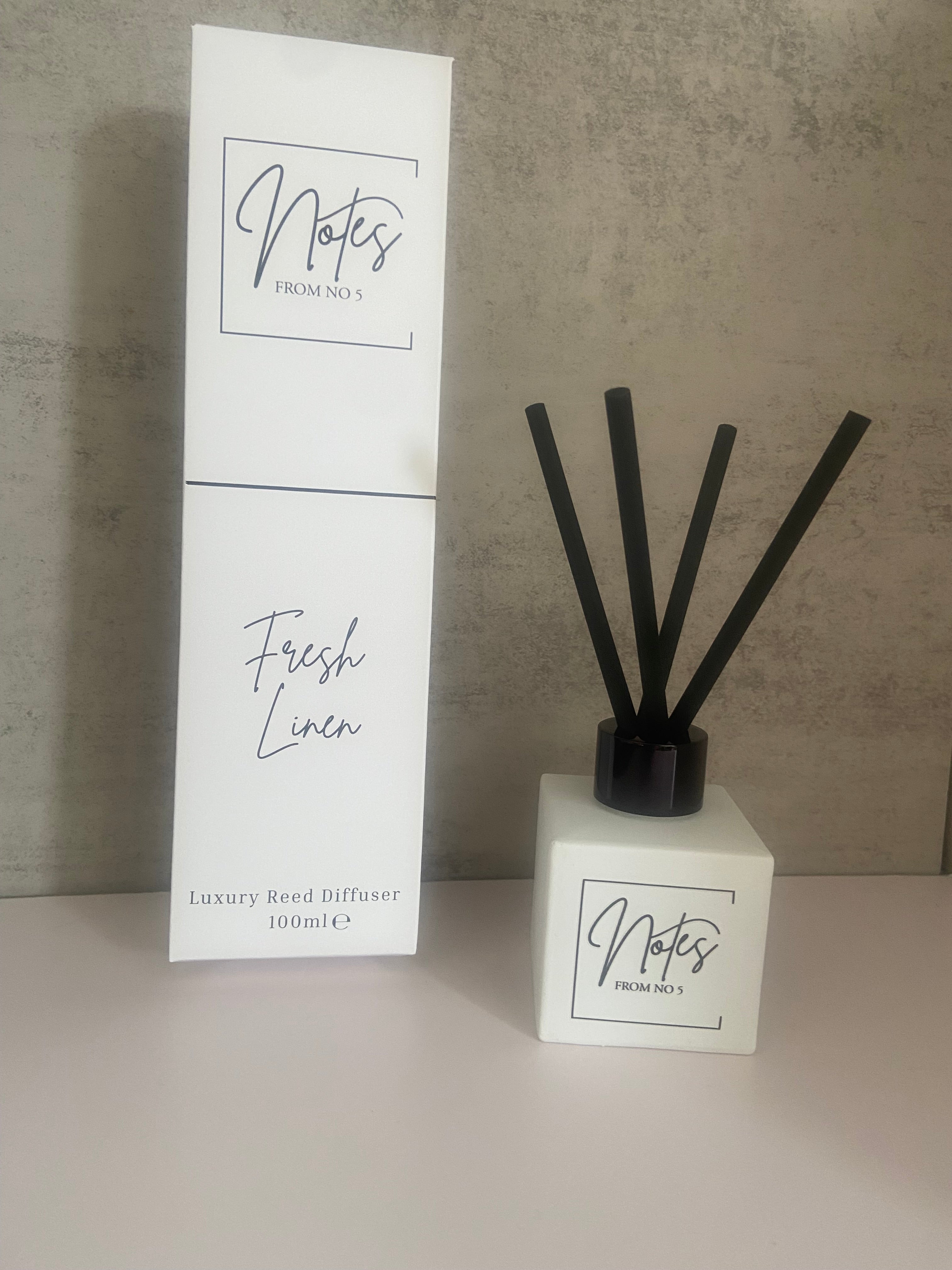 Notes - Fresh Linen Reed Diffuser 100ml