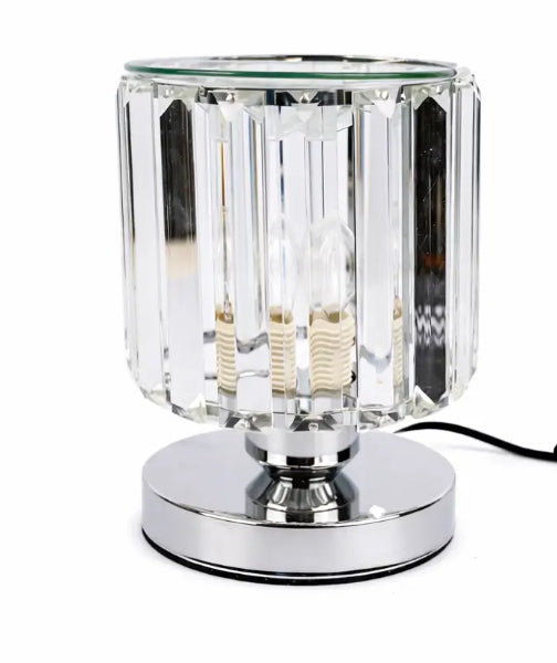 Wax Warmer Straight Lamp Glass Silver