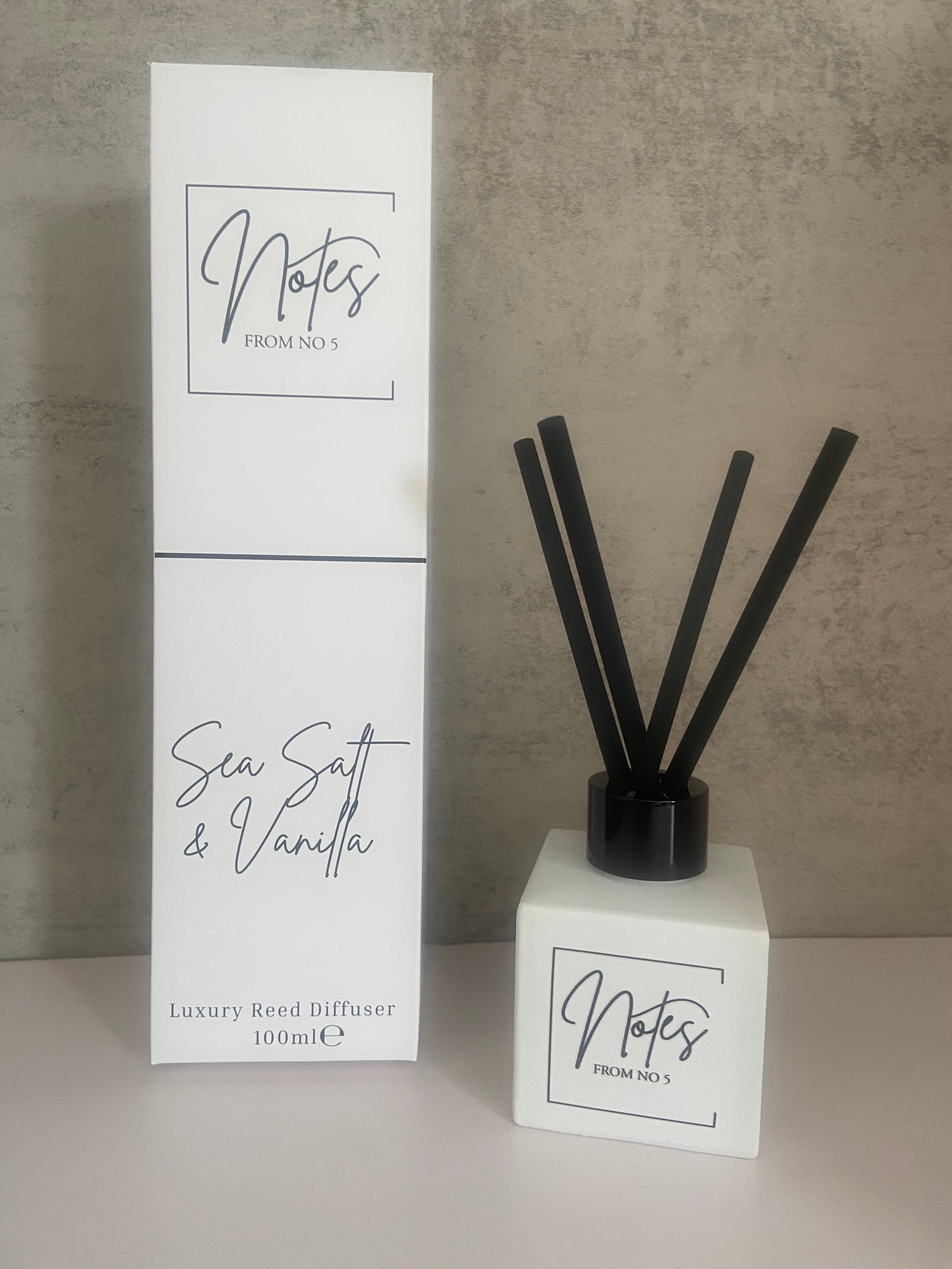 ✨ Best Seller ✨    Notes - Sea Salt & Vanilla 100ml Reed Diffuser