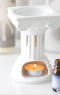 Greek Column Ceramic Wax/Oil Burner