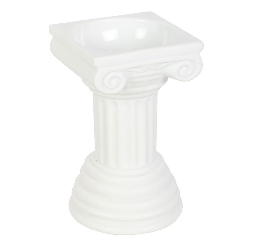Greek Column Ceramic Wax/Oil Burner