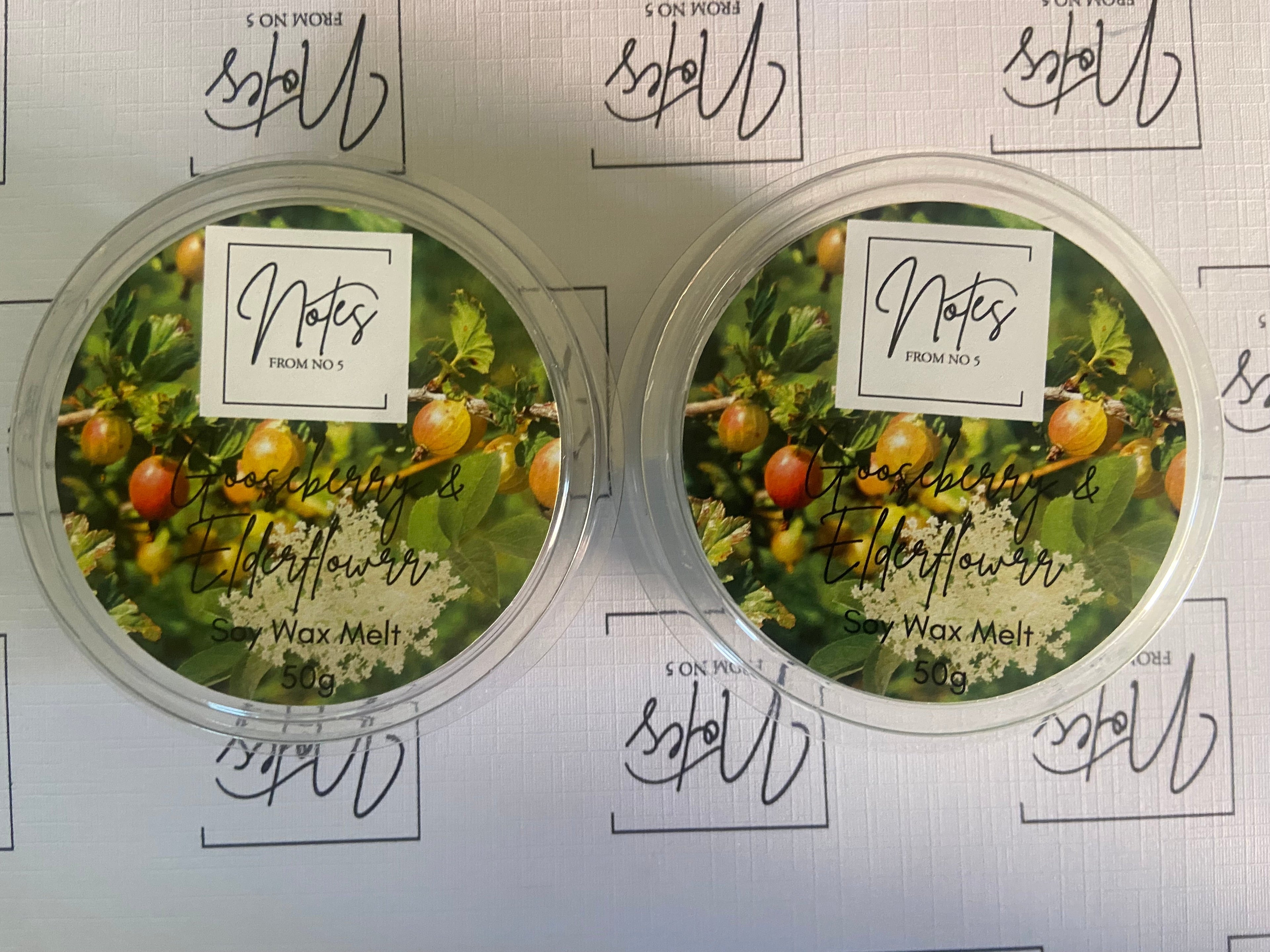 Gooseberry & Elderflower Eco Soy Deli Pot 50g