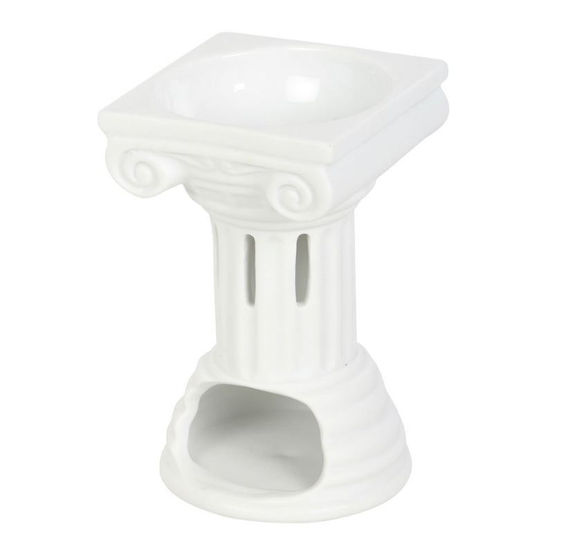 Greek Column Ceramic Wax/Oil Burner