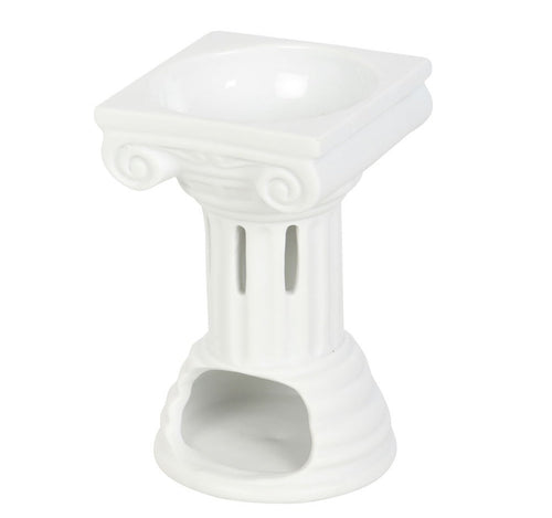 Greek Column Ceramic Wax/Oil Burner