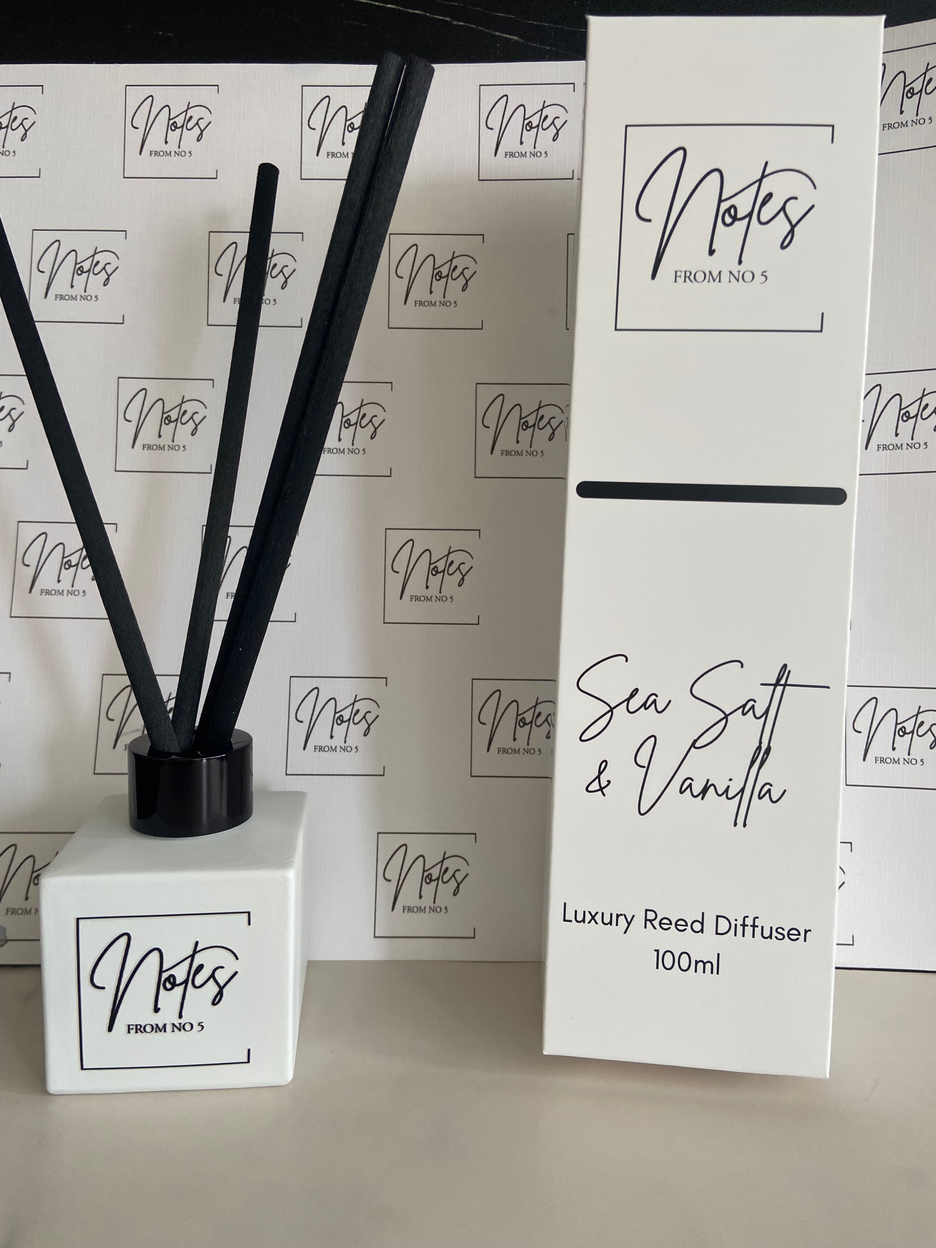 ✨ Best Seller ✨    Notes - Sea Salt & Vanilla 100ml Reed Diffuser